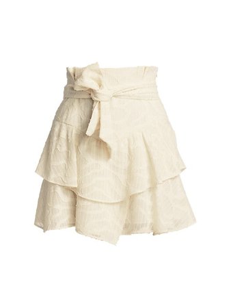 IRO Rakley Ruffle Hem Mini Skirt | SaksFifthAvenue