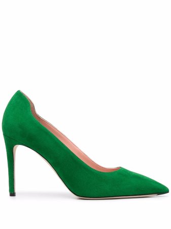 Victoria Beckham suede-leather pointed-toe pumps