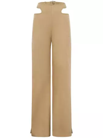 Dion Lee Y-front Buckle Straight Trousers - Farfetch