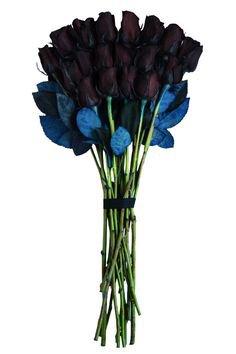 Black rose bouquet