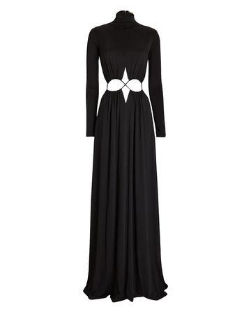 Cult Gaia Pippa Cut-Out Gown In Black | INTERMIX®