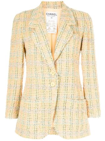 Chanel Pre-Owned 1994 Tweed single-breasted Jacket - Farfetch