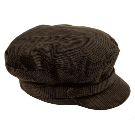brown corduroy hat