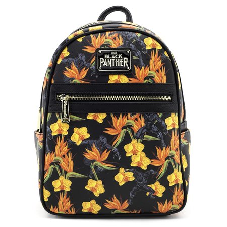Loungefly x Marvel Black Panther Floral Print Mini Backpack - Backpacks - Bags
