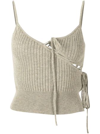 Christopher Esber Cashmere lace-tie Knitted Camisole - Farfetch