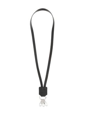Mm6 Maison Margiela Long-Line Key Chain Necklace S32UU0102S11916 Black | Farfetch