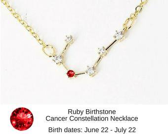 cancer necklace with ruby - Google Search