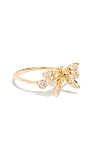 gold butterfly ring - Google Search