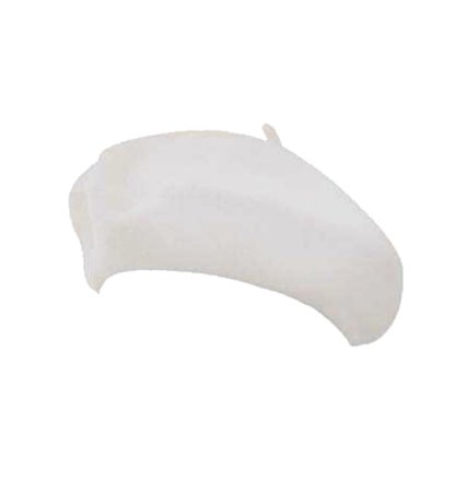 Classic French Artist Winter White Beret