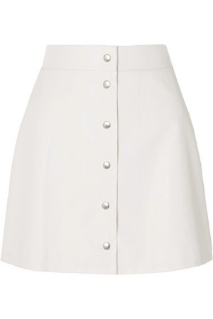 Sara Battaglia | Faux leather mini skirt | NET-A-PORTER.COM
