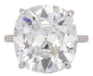 Harry Winston GIA Certified Cushion Cut 10.67 carat F/VS2 Diamond Ring | $1,125,000