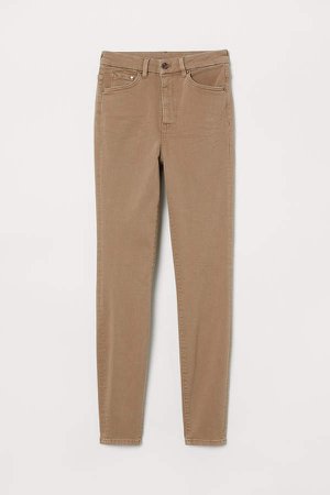 Embrace High Ankle Jeans - Beige