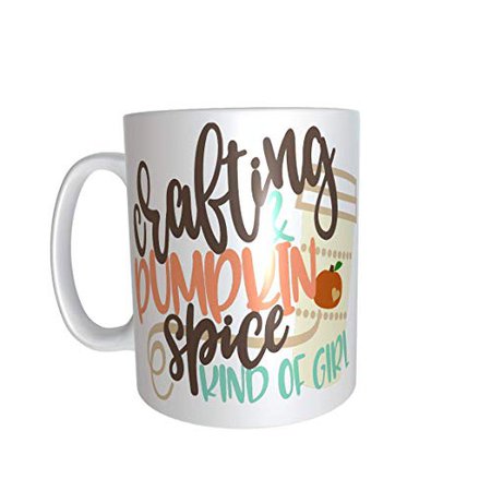 Amazon.com: Crafting And Pumpkin Spice Mug: Handmade