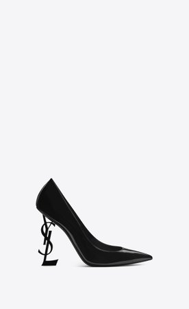 Saint Laurent ‎Opyum Pumps In Patent Leather With Black Heel ‎ | YSL.com