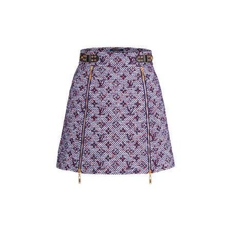 louis vuitton purple skirt