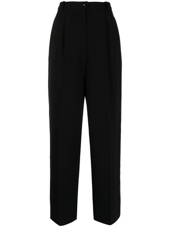 Chanel Pre-Owned 1990s CC-button Wool Trousers - Farfetch
