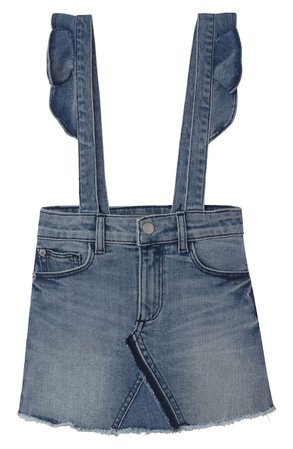 DL 1961 Jenny Overall Denim Skirt (Toddler Girls & Little Girls) | Nordstrom