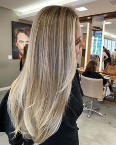 White blonde brown roots balayage updo ponytail summertime makeup straight hair soft blonde | Balayage hair blonde, Honey blonde hair, Ombre hair blonde
