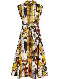 Burberry Archive Scarf Print Check Cotton Shirt Dress $426 - Shop AW18 Online - Fast Delivery, Price