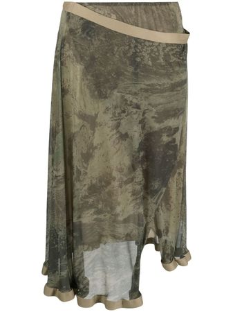 Diesel Asymmetric Wrap Skirt - Farfetch
