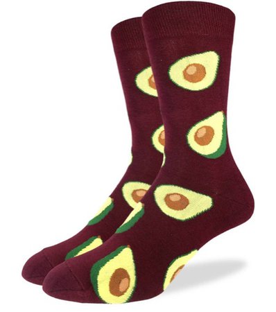Men's Red Avocado Socks
