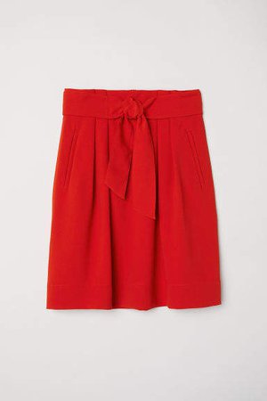 Cargo Skirt - Red