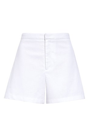Leith Side Pleat Tailored Linen Blend Shorts | Nordstrom