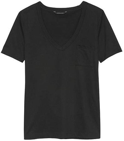 SUPIMA® Cotton Pocket V-Neck T-Shirt