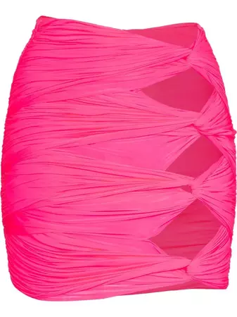 Alex Perry Kort cut-out Knotted Mini Skirt - Farfetch