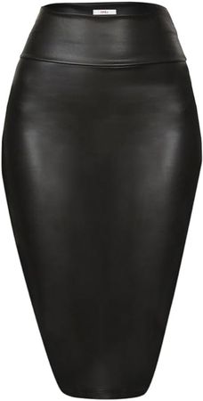 Faux Leather Skirts for Women at Amazon Women’s Clothing store