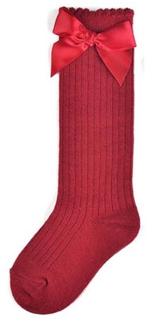 red knee high sock