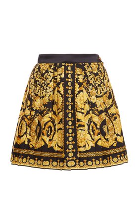 Printed Silk Skirt By Versace | Moda Operandi