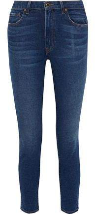 Kassandra Faded Mid-rise Skinny Jeans