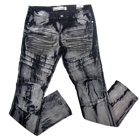 Limited Men's Charcoal Washed Biker Jeans – Dudes Boutique