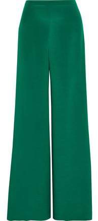 Affetto Washed-silk Wide-leg Pants