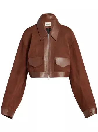 KHAITE The Combly Leather Jacket