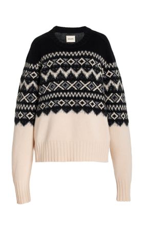 Mae Fair Isle Cashmere Sweater By Khaite | Moda Operandi