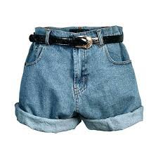 high waisted jean shorts