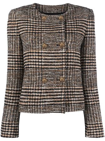 TWINSET check-pattern double-breasted Jacket - Farfetch