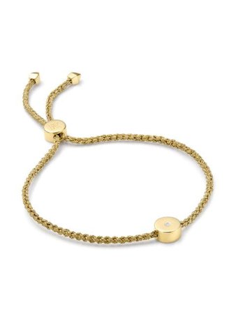 Monica Vinader 18kt gold vermeil Rio Mini Friendship bracelet - FARFETCH
