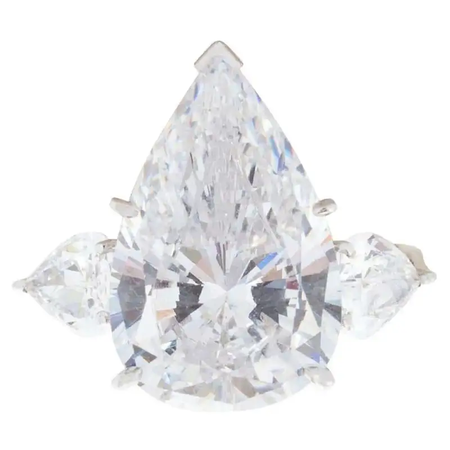 Exceptional Flawless GIA Certified 20.80 Carat Pear Cut Diamond Ring | $3,000,000