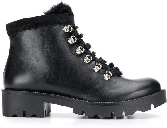 lace-up trek boots