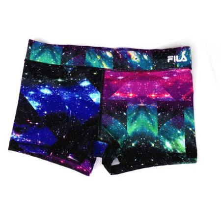 FILA Women's Fitted Running Shorts Galaxy Print size Large 400949715841 | eBay