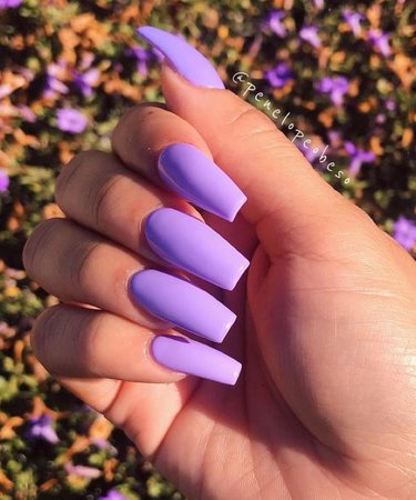 purple acrylics