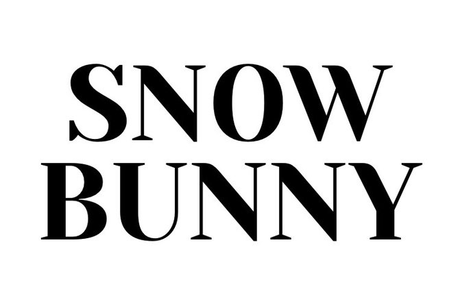 snow bunny text (by alldressedupbutnowheretogo)