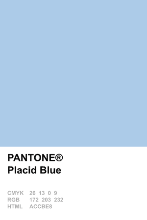 PANTONE Color: Placid Blue