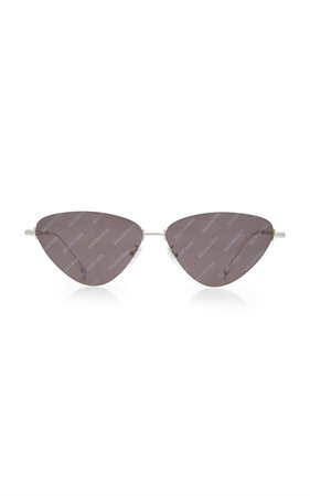 Cat-Eye Metal Sunglasses by Balenciaga | Moda Operandi