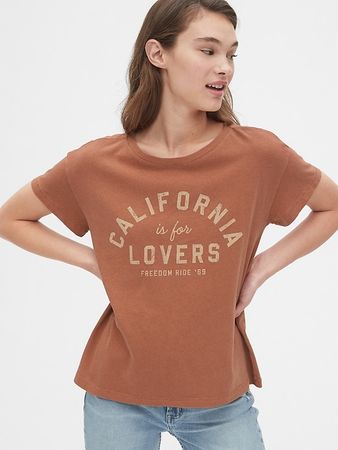 Authentic Relaxed Graphic Crewneck T-Shirt | Gap