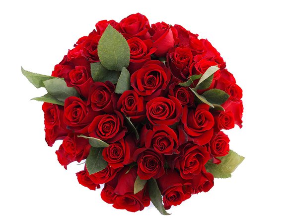 red flower bouquet