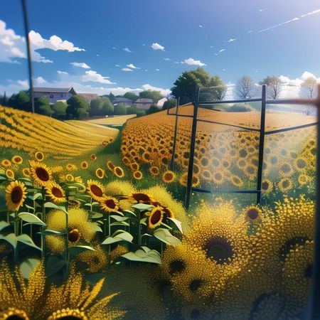 anime aesthetic sunflower 🌻 ✨️